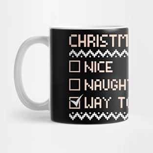 Christmas Status 3 Mug